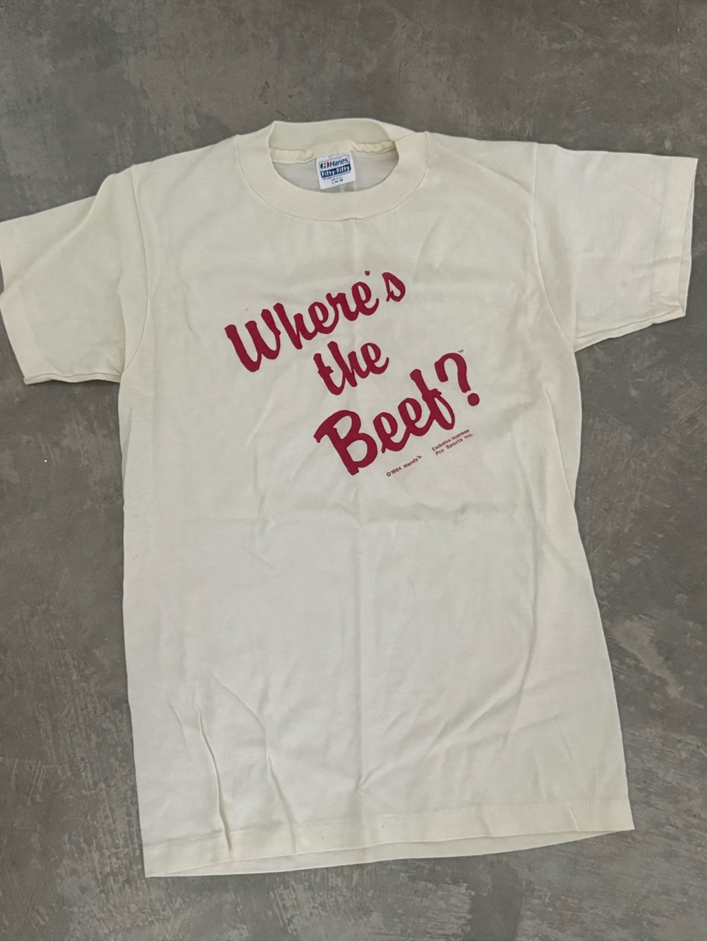 Where's the Beef? Wendy’s 1984 Vintage Tee